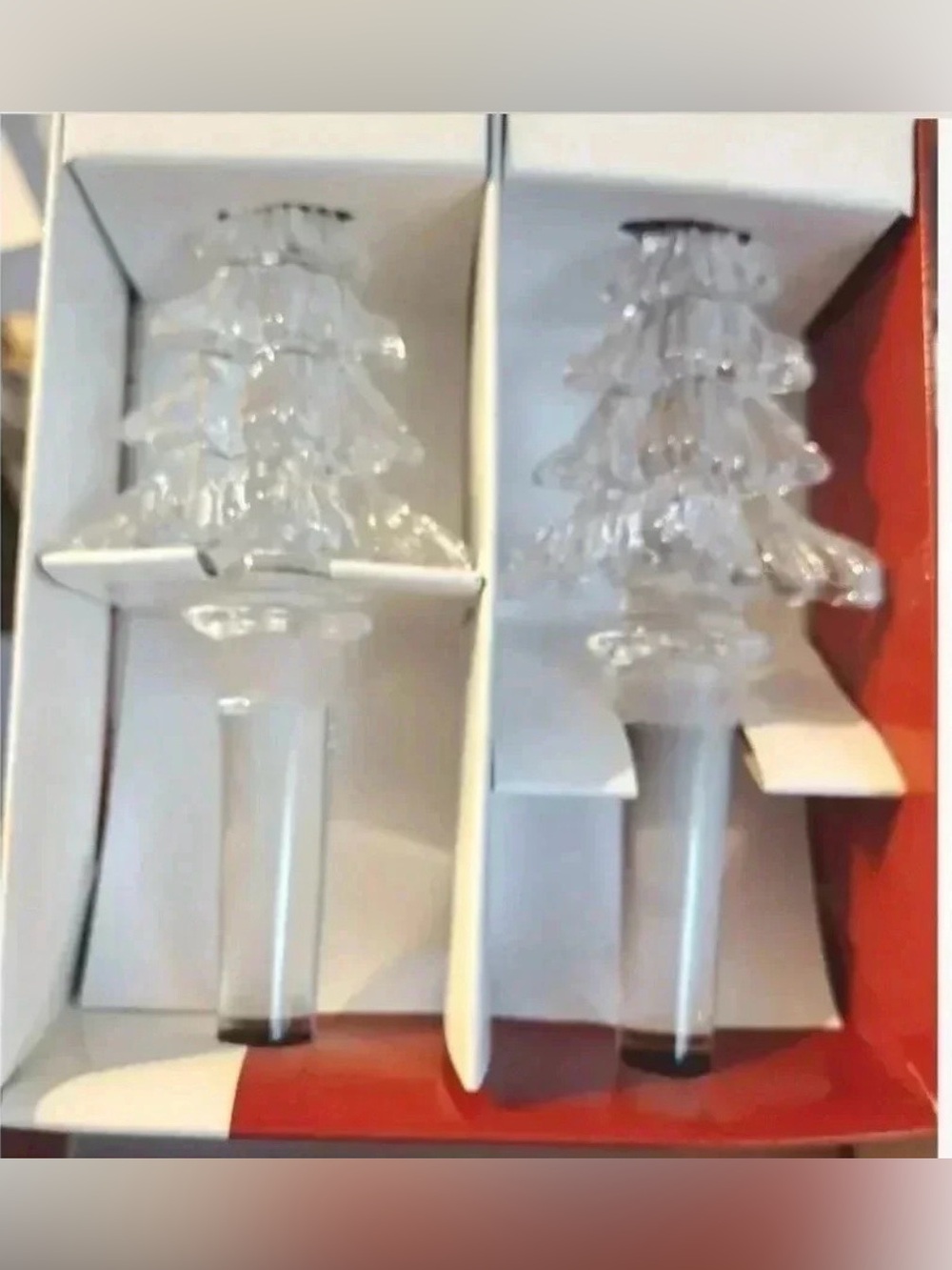 Mikasa Wine Bottle Stopper Set Fine Crystal Tree
Shaped Boxed Holiday Classics - Picture 6 of 10